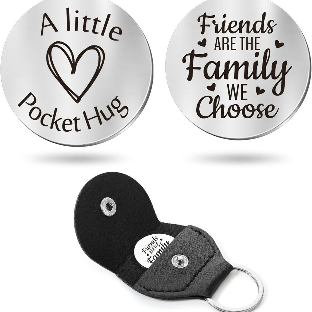 Pocket Hug Token Gift Long Distance Relationship Keepsake Inspirational Gift wit